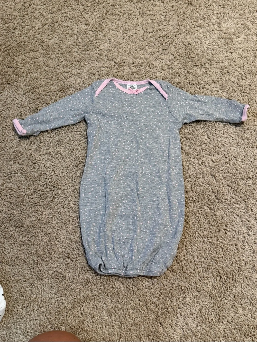 Baby Girl Long Sleeve Sleepers 3-Piece Set, Pullover, Mixed Pattern 0-6 months